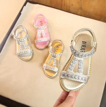 Stil De Vara Fete, Sandale Pentru Copii Copii Copilul Fete Sandale De Plaja Drăguț Arc Fete Printesa Pantofi 1-8 Ani Adidași