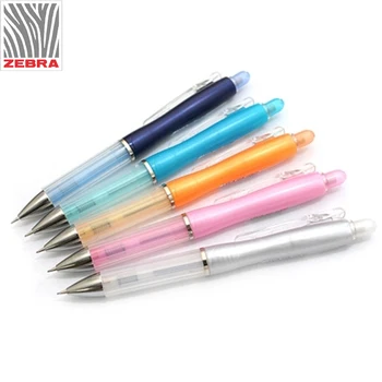 2 Buc/Lot Zebra MA19 Culoare Automată Creion Mecanic 0.5 mm Cu Radiera nouă Culori de caroserie Scris Consumabile Fată Pen
