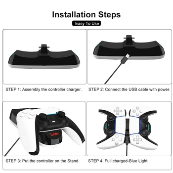 Bază Suport de Încărcare pentru Sony PS5 Play Station Playstation 5 Joc Consola Încărcător Dock Control de Mână Controler Stand