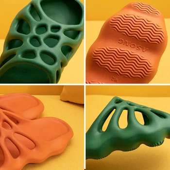 Mo Dou 2021 Noi de Iarna Papuci pentru Barbati Femei Slide-uri de Design Boylish Pantofi de Plaja Unisex Schelet Stradă Rece Sandale de Mari Dimensiuni