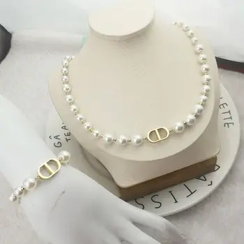 Shell Pearl Moda Noua Zeita De Aur De Lux Luxe JewelrClassic Europene Și Americane Femeie Stil Brățară De Oțel