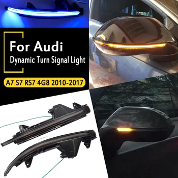 Dynamic LED-uri de Semnalizare Indicator Oglindă Transforma Lumina Repetor de Semnal Potrivit pentru Audi A7 S7 RS7 4G8 2010-2018 Accesorii Auto