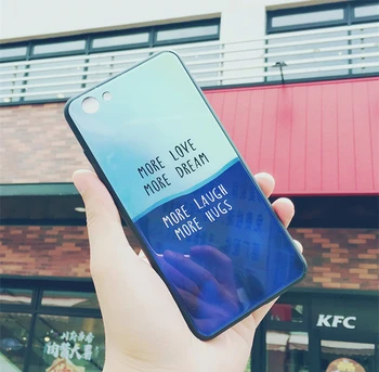 Cazul în care telefonul Pentru Huawei Y9 P smart Plus 2019 Cazuri Contrast culoare sticla Hard Cover Pentru Huawei P Inteligente 2019 y9 2018 Carcasa
