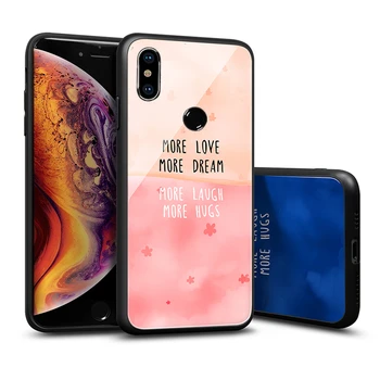 Cazul în care telefonul Pentru Huawei Y9 P smart Plus 2019 Cazuri Contrast culoare sticla Hard Cover Pentru Huawei P Inteligente 2019 y9 2018 Carcasa