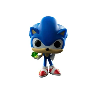 OHMETOY Sonic Ariciul FUNKO POP Acțiune Jucărie Cifre Albastru din PVC Păpușă de Crăciun Xmas Cadouri CUTIE