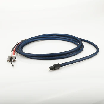 Noi, de Înaltă Calitate VIBORG LC800 Tonarm Cablu 5 Pin DIN & RCA Phono Platane Analog Cablu OFC placat cu argint cablu