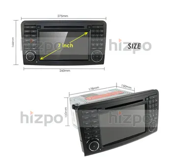 2Din Car DVD Player Pentru Mercedes Benz ML-Class W164 GL350 X164 ML320 Navigatie GPS Radio Stereo BT DAB+ DTV SWC CAM HARTA SD TPMS