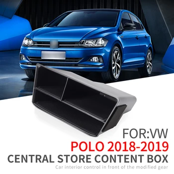 Smabee consola centrala cutie de depozitare pentru VW POLO 2018 2019 Plus GTI tabloul de bord de Ordonare CUTIE pentru Volkswagen POLO NEGRU Accesorii