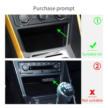 Smabee consola centrala cutie de depozitare pentru VW POLO 2018 2019 Plus GTI tabloul de bord de Ordonare CUTIE pentru Volkswagen POLO NEGRU Accesorii