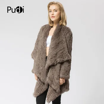 CR060 Tricotata, tricot reale haină de blană de iepure palton geaca de femei din rusia gros de iarna cald reale haină de blană
