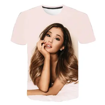 În 2020, cele mai Noi Cool Bărbați Femei de Imprimare 3D Populare Ariana Grande Tricou de Vară de Moda Casual, Hip-Hop tricouri Streetwear Topuri Tricouri