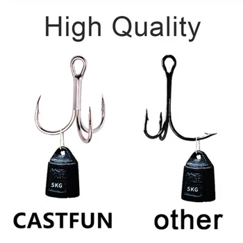 CASTFUN ST41 2# 4# 6# 8# 10# 20BUC jig Pescuit cârlig Cârlig Ajuta Cârlig din Oțel Carbon de Înaltă Înalte Cârlige de Pescuit