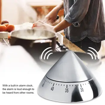 Magnetic Bucătărie Dial Timer Cronometru Inox 60 De Minute Conta În Jos Mecanice De Gătit Timer Bucătărie Cronograf Instrument