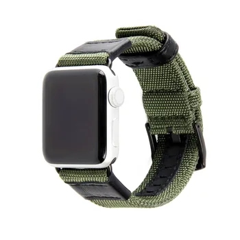Panza Curea din Piele Pentru Apple Watch band 44mm/40mm iwatch 42mm/38mm Împletit Nailon bratara curea apple watch seria 4 3 5 6 se