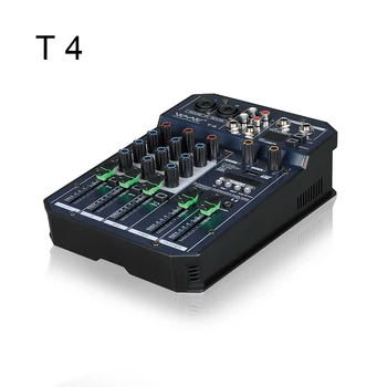 T4/T6 Canal Mini Sunet de Amestecare Consolă Mono+1 Ieșire Stereo USB 16 DSP Efecte Muzicale Audio Mixer Cu BT