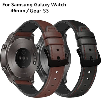 22mm Trupa Ceas Curea din Piele pentru Huawei GT2e Curea de Ceas pentru Samsung Galaxy Watch 46mm Watchband pentru Samsung Gear S3 frontieră