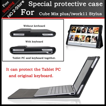 Afaceri stand piele Pu caz Pentru Cub MIX plus 10.6 inch tablet PC,Moda tastatura manșon de Protecție Pentru Cub iwork11 Stylus