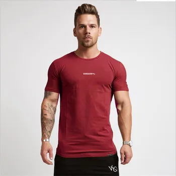 Vara barbati tricou cu mânecă Scurtă T-shirt tricou fitness