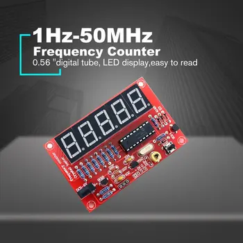 1Hz-50MHz Digital cu LED-uri Cristal Oscilator Tester Contor de Frecvență Metru RF Electronice DIY Kituri de Instrumente de Bord PCB Module