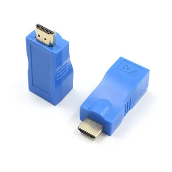 Compatibil HDMI Extender Emițătorului TX/RX Adaptor 30M Network Extender RJ45 CAT5E CAT6 Ethernet LAN fără HDCP PCI-E Coloană