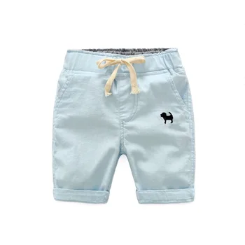 2020 Vara Baieti Pantaloni Scurți Casual Copii Din Bumbac Elastic Talie Pantaloni Pentru Copii Copilul Genunchi Lungime Pantaloni Culoare Solidă Băieți Copii Haine