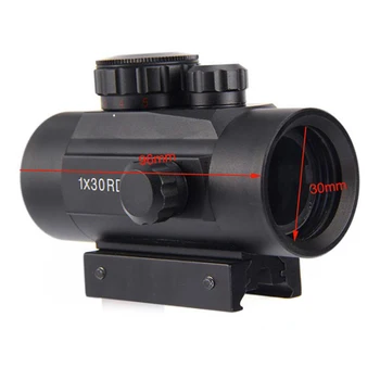 Luneta Para Pușcă Domenii Priveliște Telescopic Rosu Verde Dot 11mm / 20 mm Pistol Holografic Optic Turistice Pentru Airsoft Arme cu Aer comprimat