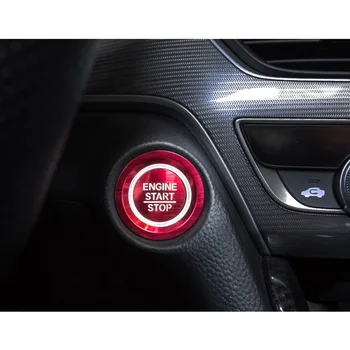 2 buc/set Pentru Honda Civic al 10-lea 2016-2020 Auto Start Stop Motor Comutator apăsați Butonul Inel Autocolant Decor Masina Acoperi Ornamente