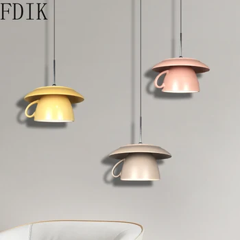 Nordic Culoare Solidă Ceramice Pandantiv Lumini Moderne Singur Cap Lampă de Agățat pentru Casa Dormitor Cafea Interior Loft Decor Iluminat G4