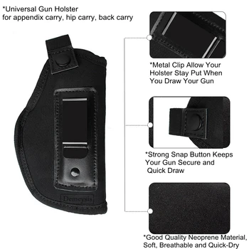 Universal IWB Transporta Ascuns Arma Toc cu Revista Husă Mâna Dreaptă Trage cu Pistolul Husa se Potriveste pentru Glock 19 17 26 27 43 S&W M&P
