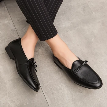 ALCUBIEREE Om de Moda Ciucure Mocasini Barbati Casual Pantofi Rochie Elegant Oxford Formale Slip-on Oficial Pantofi Zapato Vestir Hombre