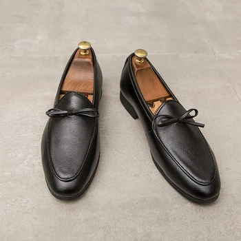 ALCUBIEREE Om de Moda Ciucure Mocasini Barbati Casual Pantofi Rochie Elegant Oxford Formale Slip-on Oficial Pantofi Zapato Vestir Hombre
