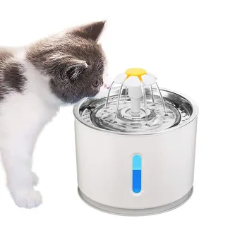 2.4 L Cat Fântână de Apă Câine Castron de Băut animale de Companie USB Automat Distribuitor de Apă Super Liniștită Bautor Alimentator Automat de Apa de Fântână