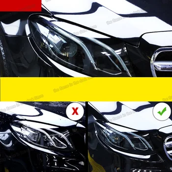 Lsrtw2017 TPU Auto Negru Transparent Faruri Folie de Protecție autocolant pentru Mercedes Benz E-Class w213 2016 2017 2018 2019 2020
