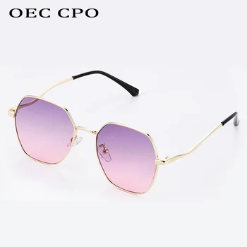 Moda de Metal Pătrat ochelari de Soare Femei Ocean Lentile Colorate Tendință ochelari de Soare Barbati Aliaj Ochelari de soare UV400 Oculos De Sol Feminino