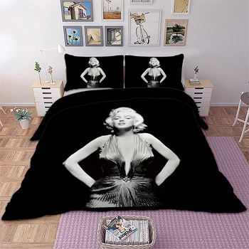 Carpetă acopere Sexy Negru Set de lenjerie de Pat Queen Regele Twin Dimensiune Complet de Lenjerie de pat lenjerie de pat 3pcs