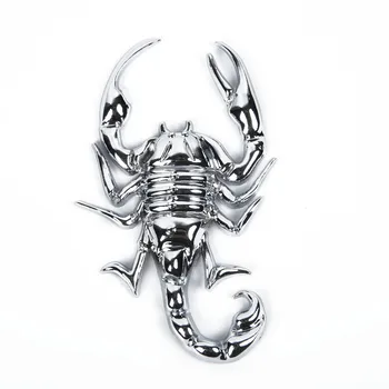 Kit Decorativ Emblema autocolante Metal Adeziv Design 9.5x5.5cm Accesorii Piese de Clei autocolant Regele Scorpion Decal