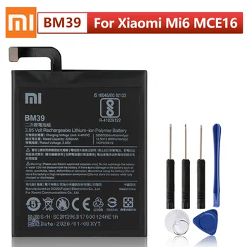 Original XIAOMI BM39 Acumulator de schimb Pentru Xiaomi Mi 6 Mi6 MCE16 Autentic Baterii de Telefon 3350mAh