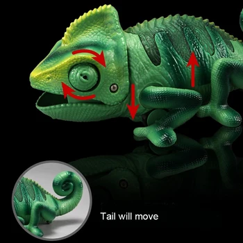 RC Animale Jucarii RC-Cameleon Șopârlă animal de Companie Inteligent de Control de la Distanță Jucărie Jucării Electronice Model de Reptile Animale Robot Pentru copii Cadouri