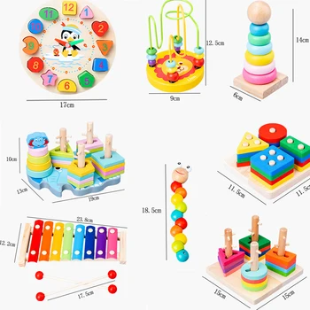 Montessori Educative Jucarii Din Lemn Pentru Copii Bord Ocupat Matematică De Pescuit Pentru Copii Din Lemn Jucării Pentru Preșcolari Numărare Geometrie