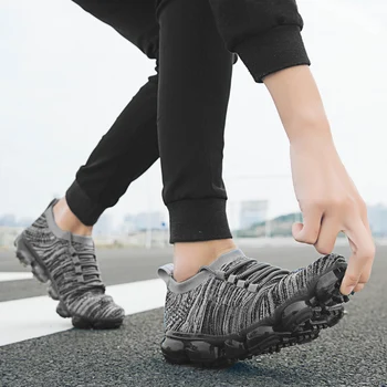 Plasă de Barbati Casual Pantofi de Lac-Pantofi Ușoare Confortabil Respirabil Adidași Benzi Reflectorizante Pantofi Casual Sapato Masculino