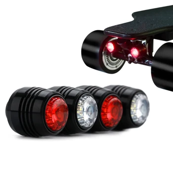 4buc Skateboard Lumini LED-uri de Noapte de Avertizare de Siguranță Lumini de 4 Roți de Skateboard Longboard