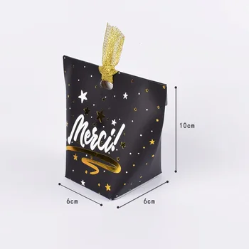 50pcs/lot Nou Perna Alb-Negru Cutie Folie de Aur Panglică Arc Prezent Carton Punga Kraft cutie Cutii de Cadouri de Nunta de Aprovizionare Partid