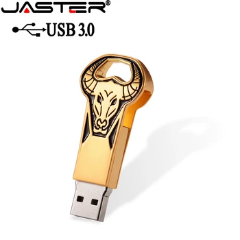 JASTER Memory-Stick USB 3.0 Driver Pen Flash Drive Rotating design, Usb JASTER Metal Cap de Taur-Cadou 8GB 16GB 64GB