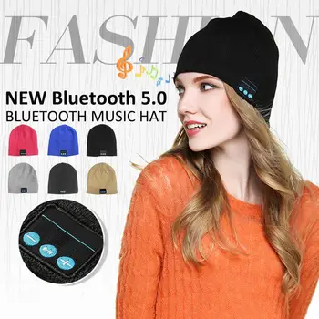 Căști Bluetooth Pălărie Super Moale Tricotate Muzica Beanie Bluetooth Brimless Muzica Capac Pentru Iarnă Sport În Aer Liber Dropshipping#9.10