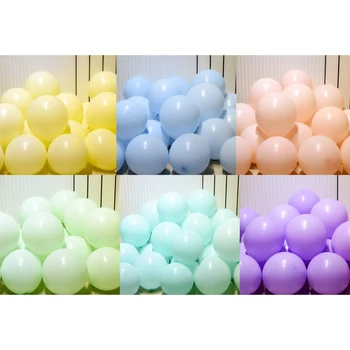 100buc 12 Inch Pastelate Balon Macaron Colorate Pastel Petrecere de Nunta Decor Baloane Asortate