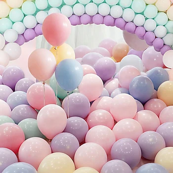 100buc 12 Inch Pastelate Balon Macaron Colorate Pastel Petrecere de Nunta Decor Baloane Asortate