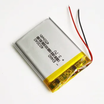 EHAO 403040 3.7 V 450mAh Litiu-Polimer LiPo Baterie Reîncărcabilă Pentru Mp3, DVD, E-book setul cu cască bluetooth