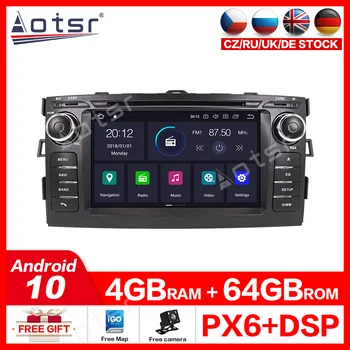 2 din Ips ecran Android 10.0 stereo Auto radio casetofon Pentru Toyota Auris 2006-2012 navigatie GPS DVD Auto Multimedia Player