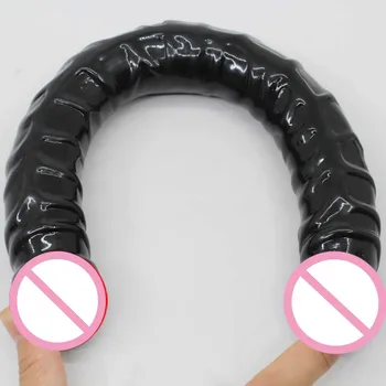 Timp Realist Vibrator pentru Femei Dublu Gode Lesbiene jucarii Sexuale Dublu s-a Încheiat Penis artificial Jucarii Sexuale pentru Femei Arrtificial Penis Urias Penis artificial