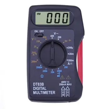 DT83B Buzunar Multimetru Digital Ampermetru Voltmetru DC/AC Rezistor Ohm Tensiune de Multi Metru Tester Electrice Instrumente